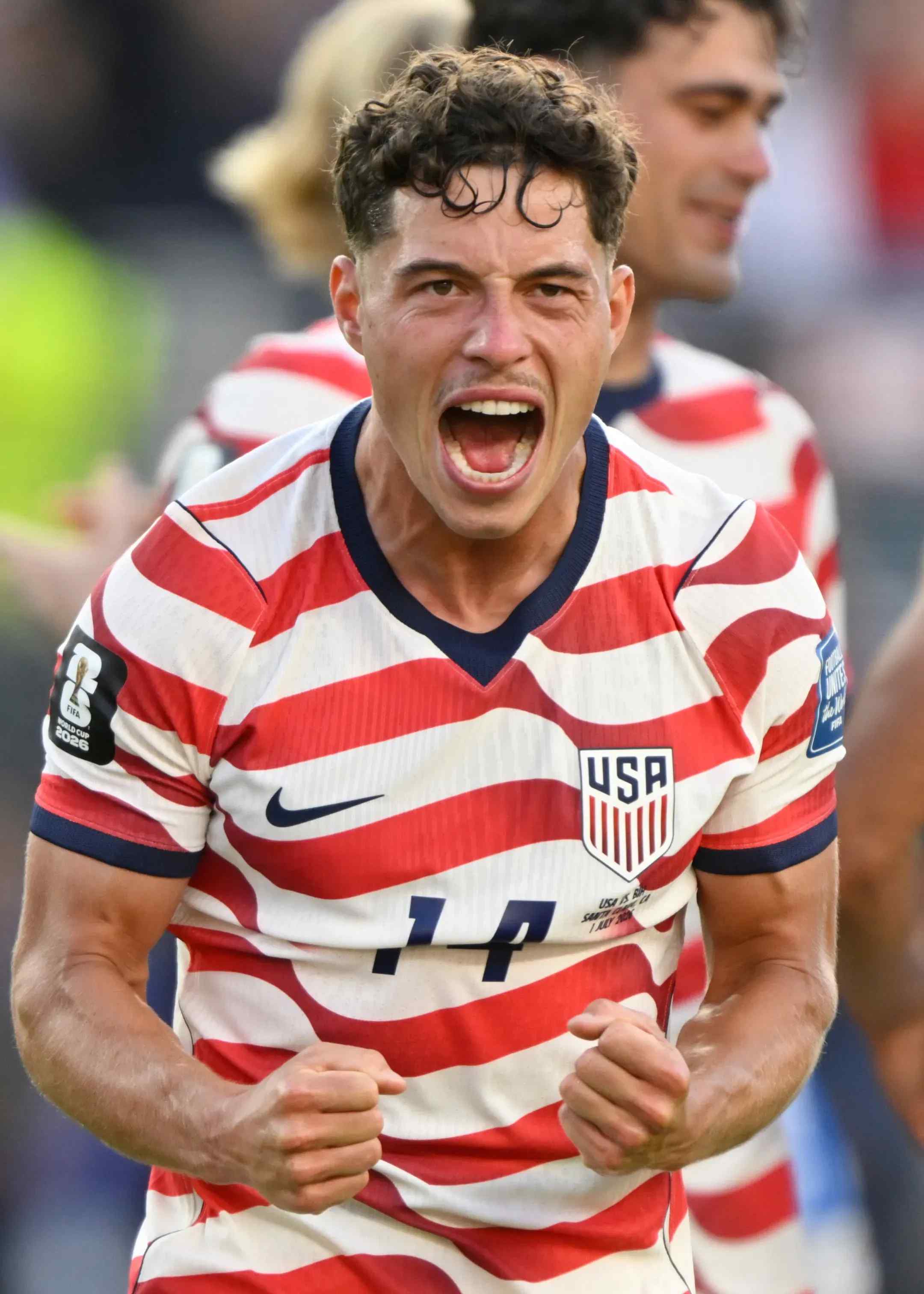 Sebastian Berhalter playing for the USMNT in the 2026 World Cup.